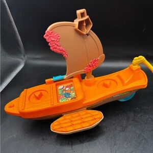 Fisher Price Little People Disney Princess Moana Canoe Boat Raft Sailing Vehicle